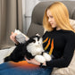 Tuxedo Lifelike Weighted Heated Cat for Comfort & Calm with Microwavable Pack
