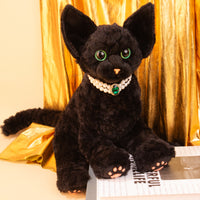 Gato Devon Rex de peluche – Regalo hecho a mano para amantes de los gatos