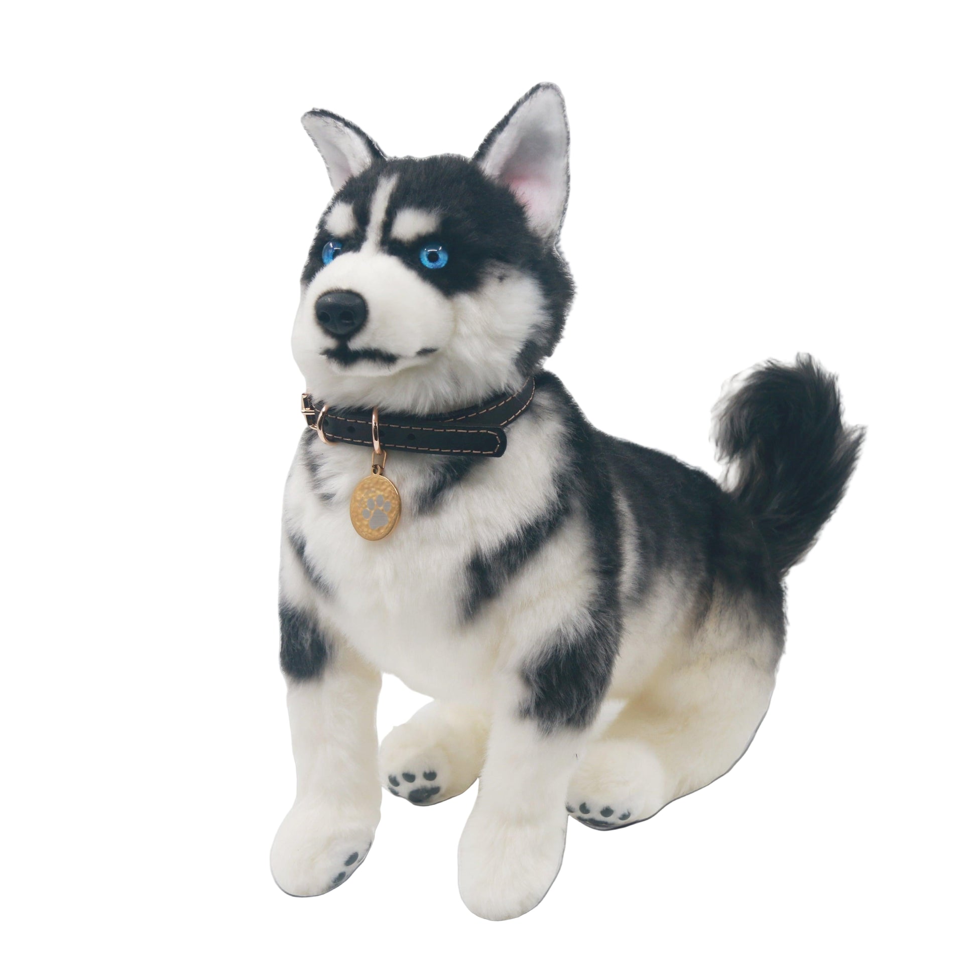 Siberian Husky Stuffed Life Size Dog Toy Husky Plush – Realistic