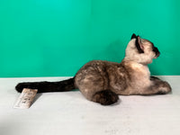 Plüsch Siamkatze Kurzhaar Gewichtet-Handgefertigt Lebensgroßer Begleiter & Haustier-Gedenkfigur