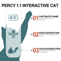 Percy Robot Ginger Cat 1.1 – Voice,Purring & Heartbeat for Comfort