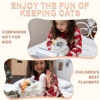 Sac à dos miniature de chat calico – Sac en peluche pour adolescents