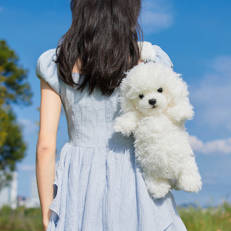 Chongker Backpack Plush Teddy Dog Handmade Realistic Plush Gift for Women and Kids - Chongker