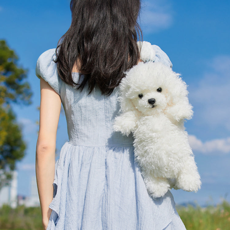 Chongker Backpack Plush Teddy Dog Handmade Realistic Plush Gift for Women and Kids - Chongker