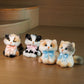 Light Calico Keychain – Fluffy Bag Charm for Girls