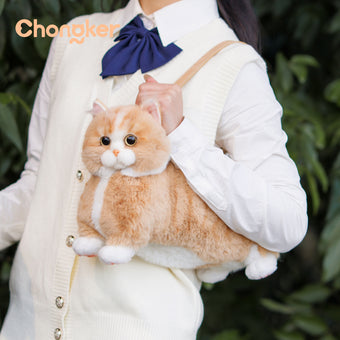 compare product Ginger Cat Bag – Plush Shoulder Bag for Cat Lovers