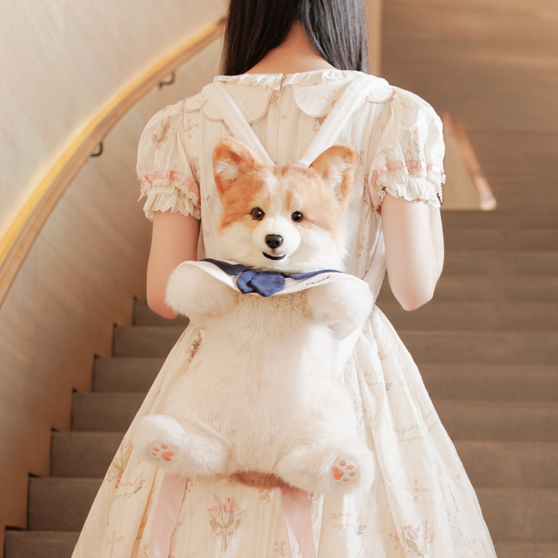 corgi mini backpack boxlunch Corgi Backpack – Cute Dog Plush Bag for Kids & Pet Fans