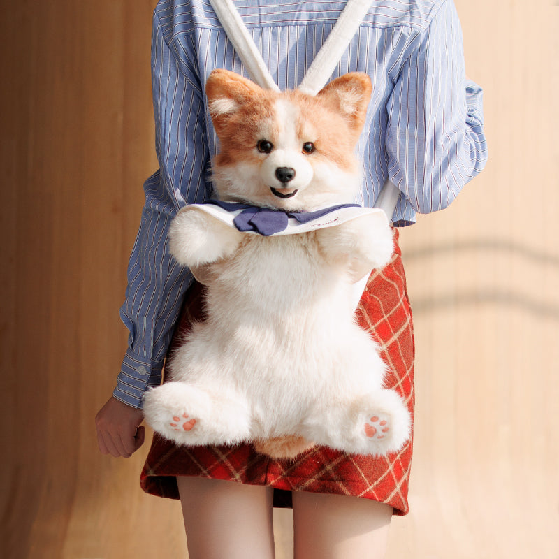 Handmade Luxury Corgi Backpack