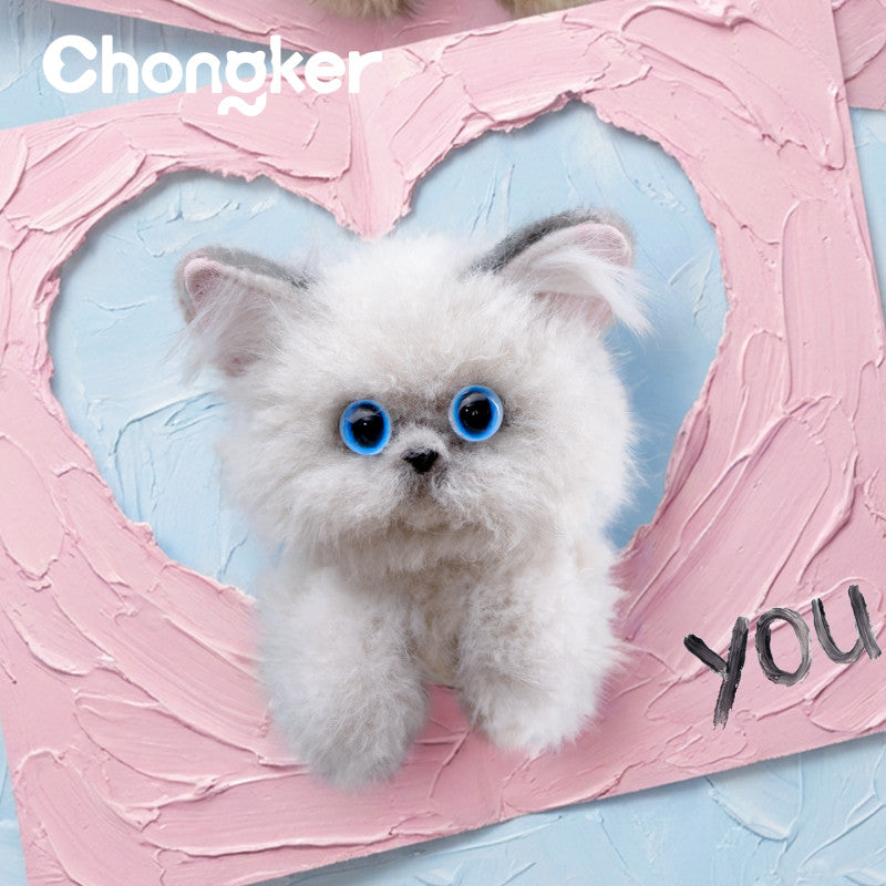 Selkirk Rex-Handmade Exquisite Hand Puppet Doll