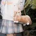 Load image into Gallery viewer, Ginger Cat Bag – Plush Shoulder Bag for Cat Lovers
