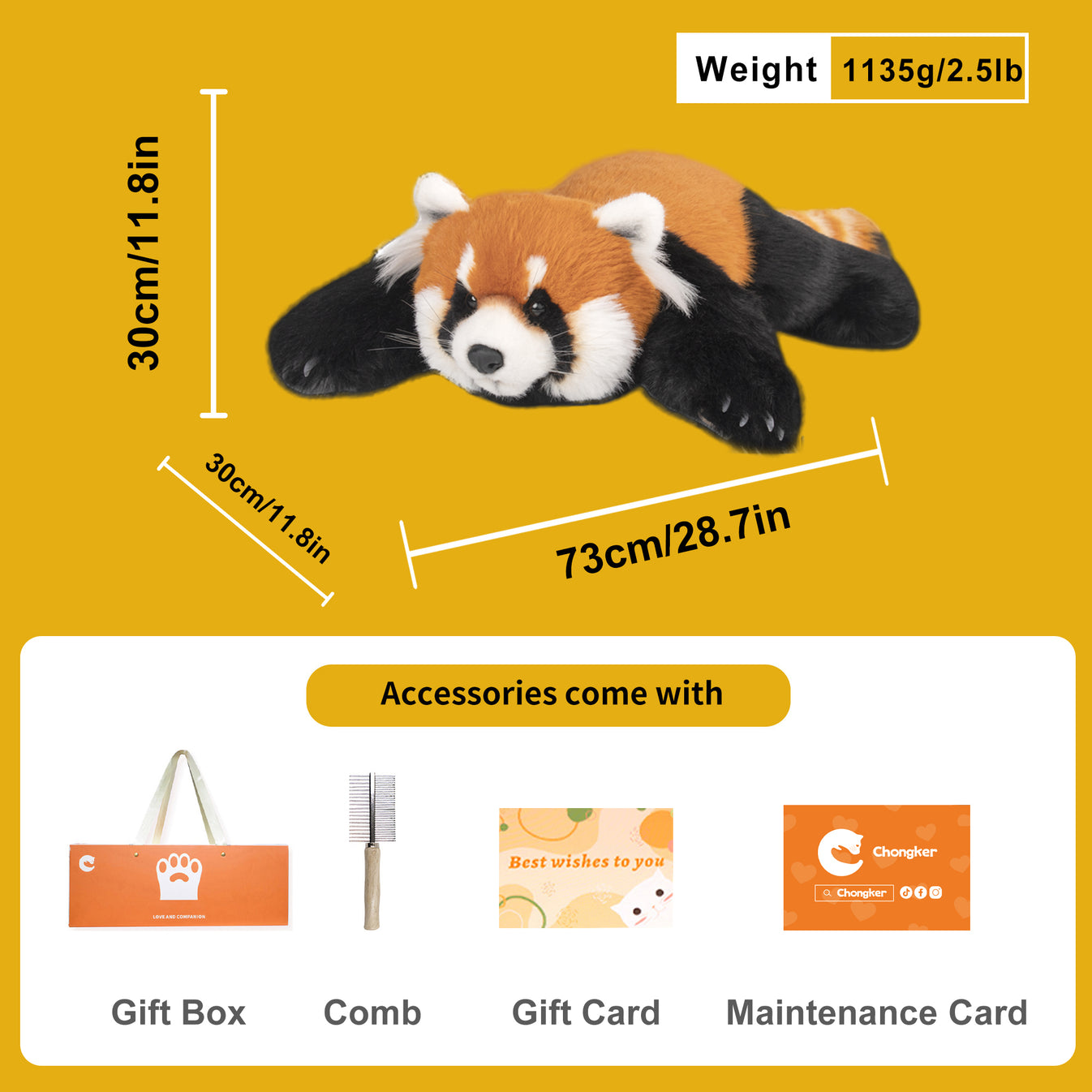 Red Panda Weighted 2.5lb/1.1kg – Chongker