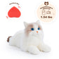 Lifelike Weighted Heated Cat for Comfort & Calm with Microwavable Pack