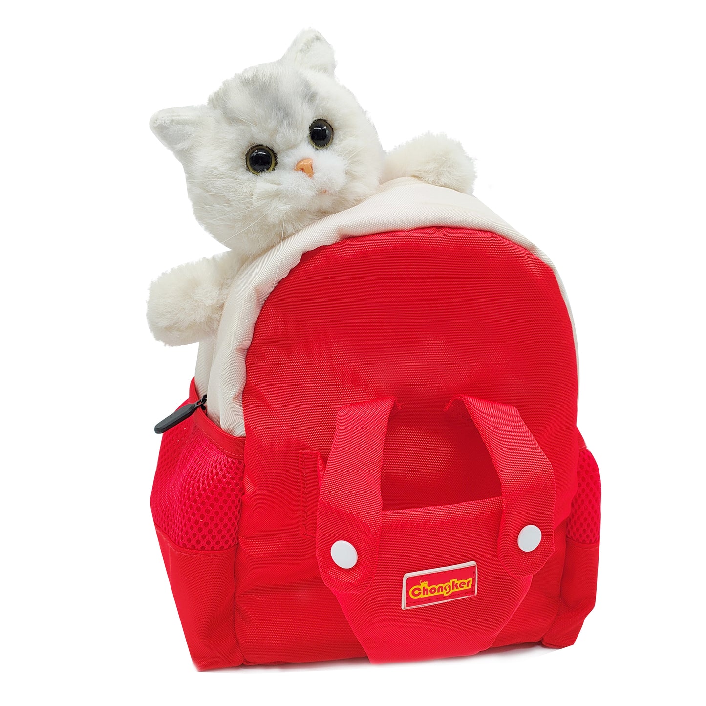 Chongker Toddler Backpack for Boys and Girls 3 4 5 6 Years Old Companion Gifts Plush Cat for Kids - Chongker