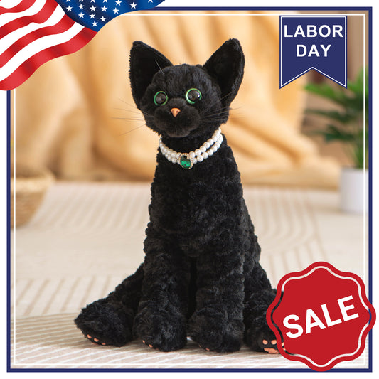 Devon Rex Cat Plush – Handmade Gift for Cat Lovers