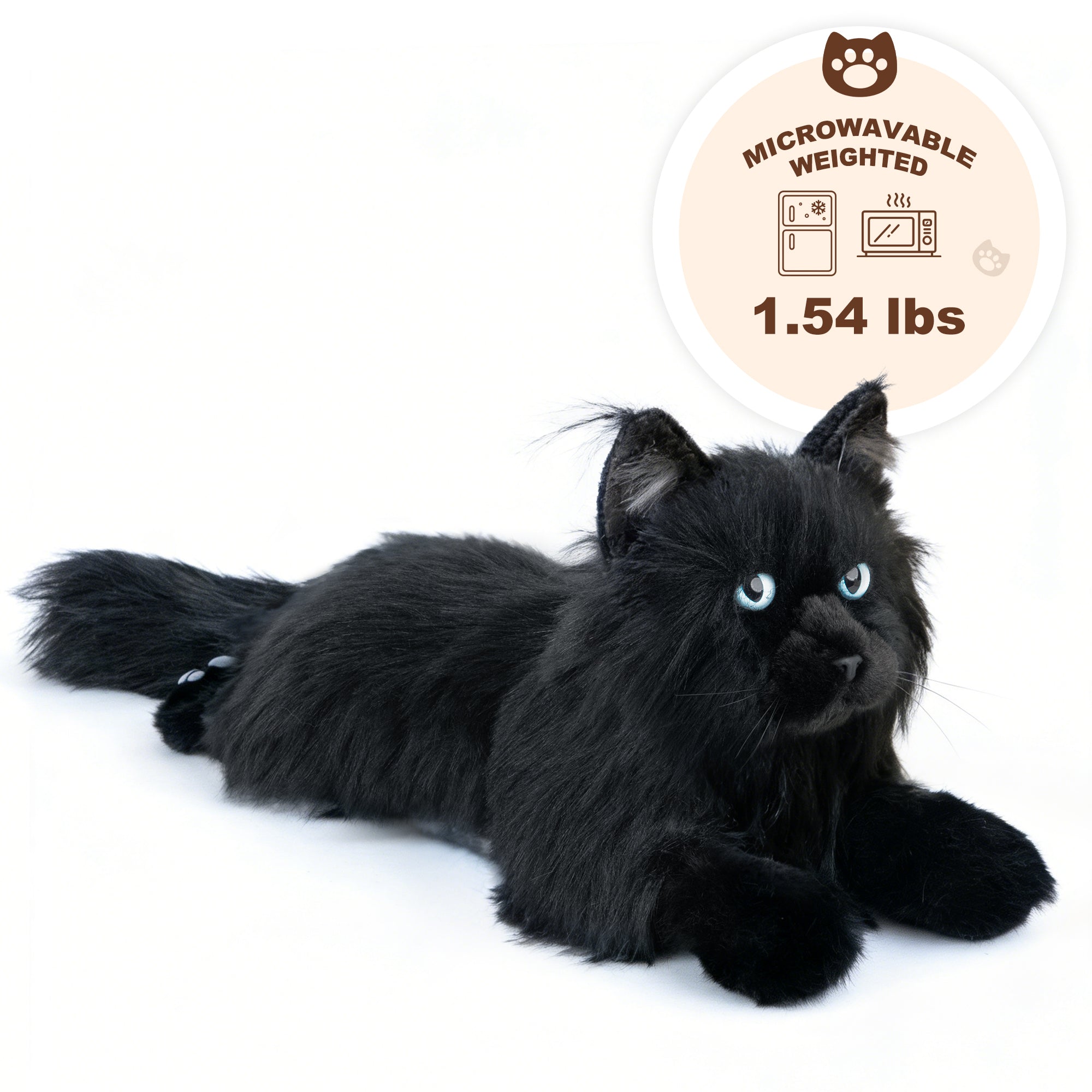 値下げ中 黒猫 ぬいぐるみ リュック メインクーン 大きなメインクーンのぬいぐるみ、黒猫のぬいぐるみレプリカ、本物