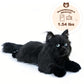Lifelike Weighted Heated Cat for Comfort & Calm with Microwavable Pack