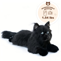 Gato Maine Coon Pesado, Calentado y Semirrealista para Comodidad y Calma con Paquete Microondas