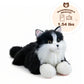 Lifelike Weighted Heated Cat for Comfort & Calm with Microwavable Pack