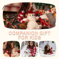 Sac à dos miniature de chat calico – Sac en peluche pour adolescents