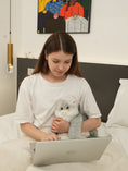 Load image into Gallery viewer, Silver British Shorthair Cat Plush
