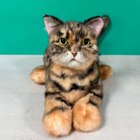 Plush leopard-print cat-Handmade Life-Size Companion & Pet Memorial