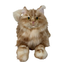 Plush Ginger Cat Longhair Weighted-Handmade Life-Size Companion & Pet Memorial