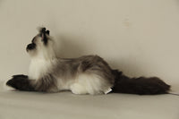Plush Siamese Cat Longhair Weighted -Handmade Life-Size Companion & Pet Memorial