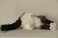 Plush Siamese Cat Longhair Weighted -Handmade Life-Size Companion & Pet Memorial