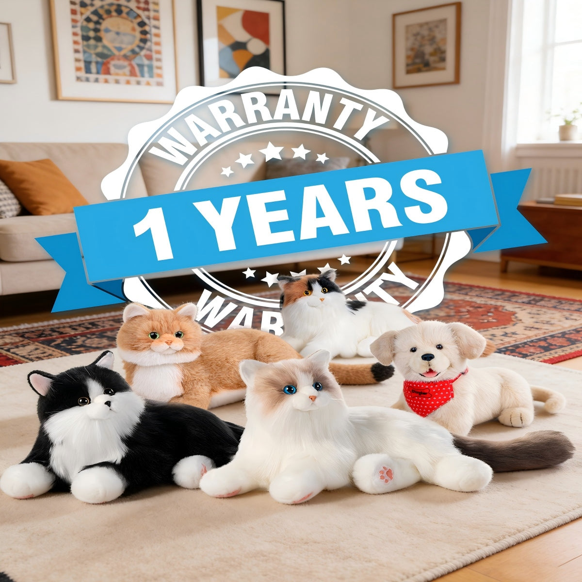 Percy robot cat  year Warranty