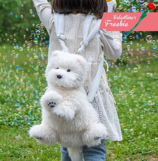 Mochila Westie Perro Blanco