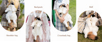 Calico Cat Backpack – Lifelike Plush Cat Bag for Women & Kids