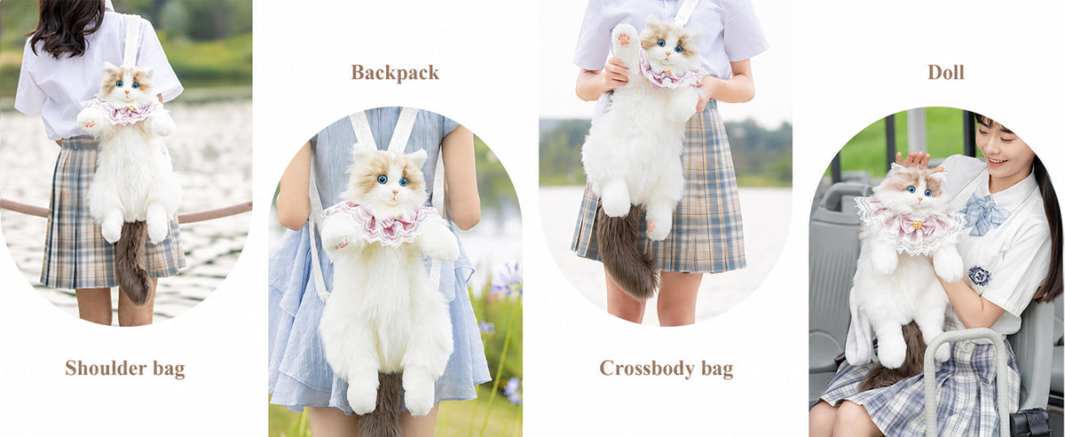 Ragdoll Cat Backpack – Cozy Companion for Travel & School