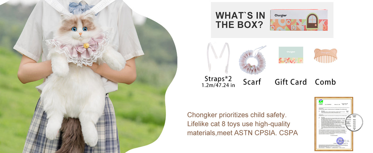Ragdoll Cat Backpack – Cozy Companion for Travel & School