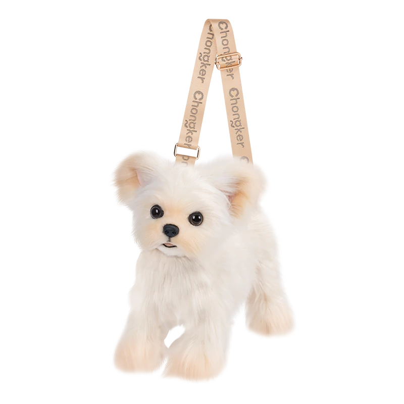 Yorkshire Terrier Puppy Shoulder Bag – Handmade Realistic Dog Purse