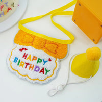 Bavoir et chapeau d'anniversaire - Décorations pour chats et chiens