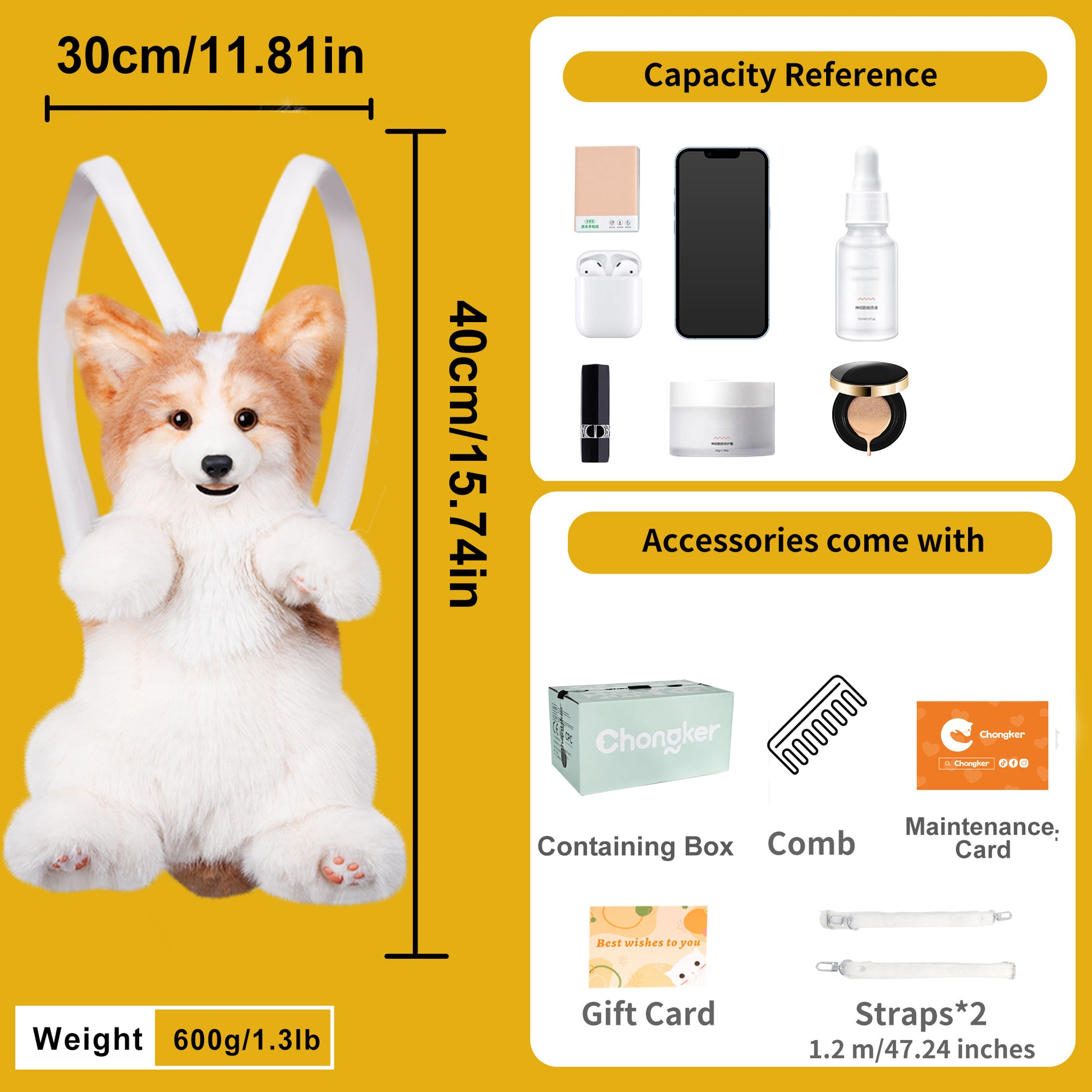 corgi lifestyle mini backpack Corgi Backpack – Cute Dog Plush Bag for Kids & Pet Fans – Chongker