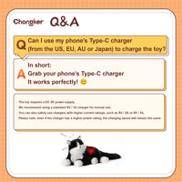Percy Cat easy to  charge