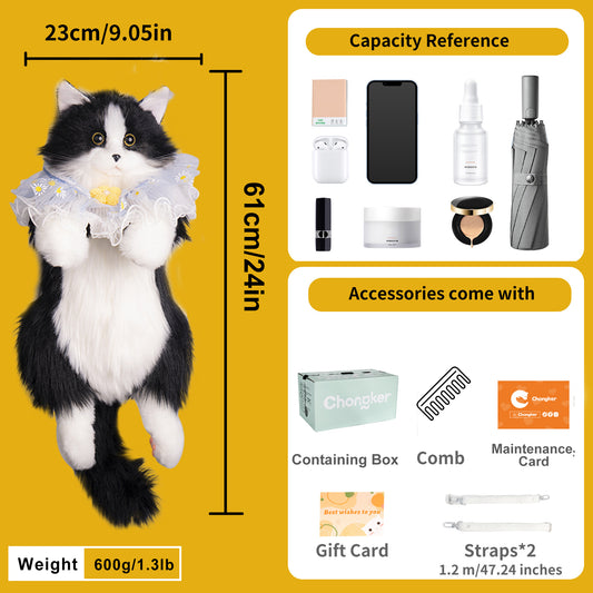 チョンケット猫バックパック黒猫