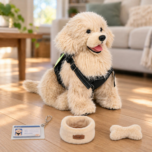 2.2lbs Golden Retriever Plush – Weighted Emotional Support Toy Gift