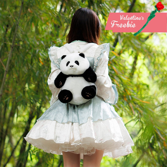 Panda Backpack Hehua Simulated