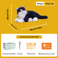 قطة بيرسي الروبوت – صوت، خرخرة ونبض القلب للراحة
