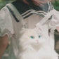 Mini Tuxedo Cat Backpack – Plush Cat Bag for Girls Gift Idea