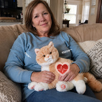 Percy Robot Ginger Cat 1.1 – Voice,Purring & Heartbeat for Comfort