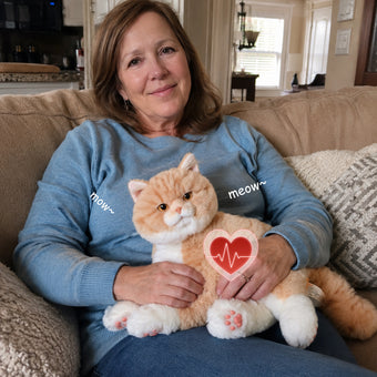 compare product Percy Robot Ginger Cat 1.1 – Voice,Purring & Heartbeat for Comfort