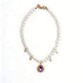 Load image into Gallery viewer, Princess Purple Diamond Necklace
