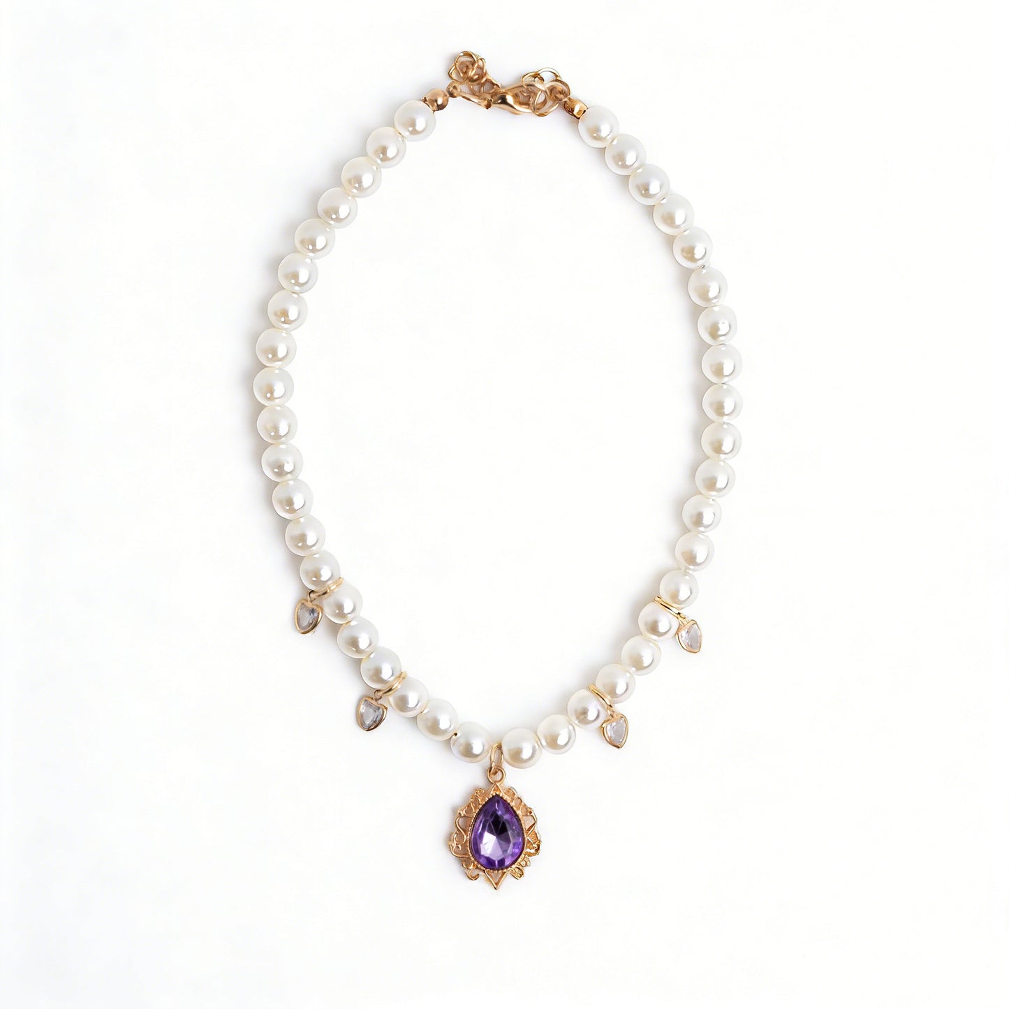 Princess Purple Diamond Necklace