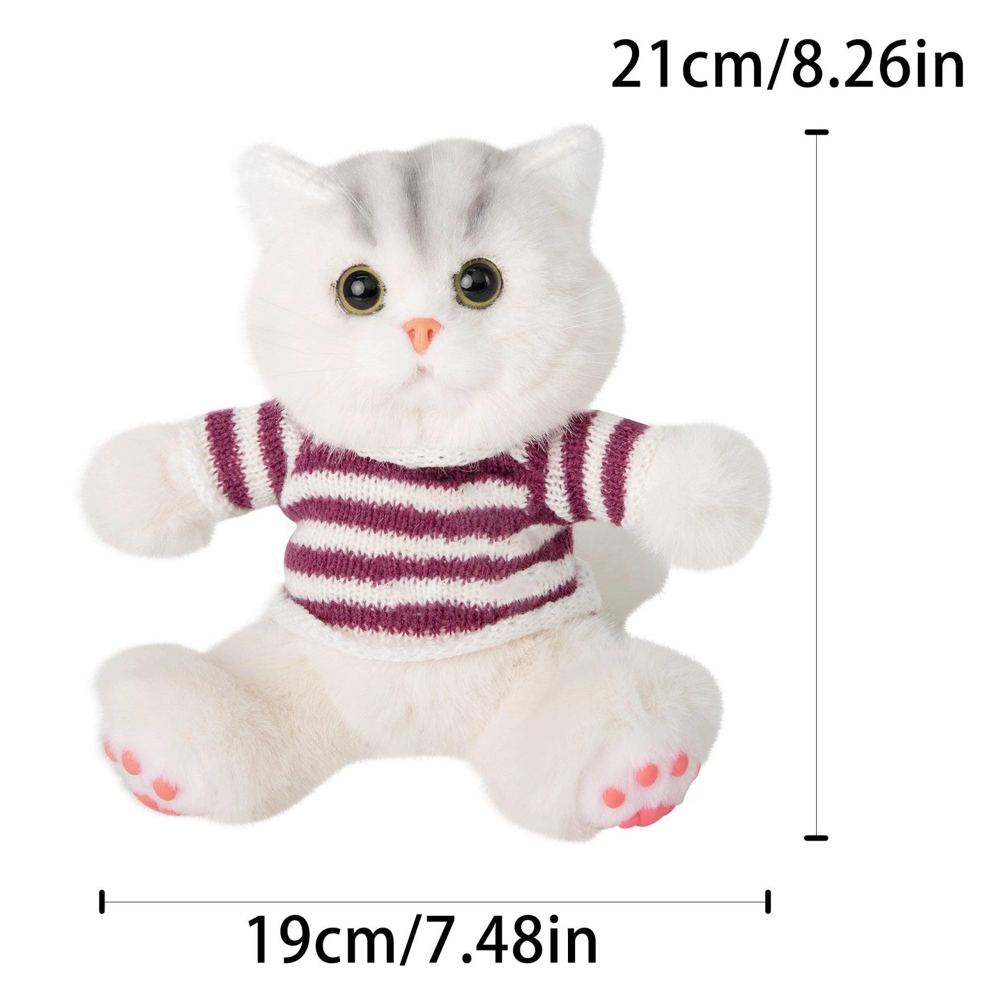 Ben Jr. Chongker Mini British Shorthair Cat Doll Handmade Realistic Cute Plushies - Chongker