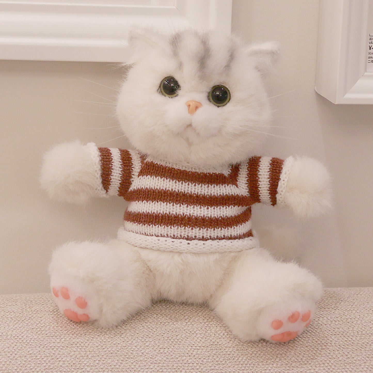 Ben Jr. Chongker Mini British Shorthair Cat Doll Handmade Realistic Cute Plushies
