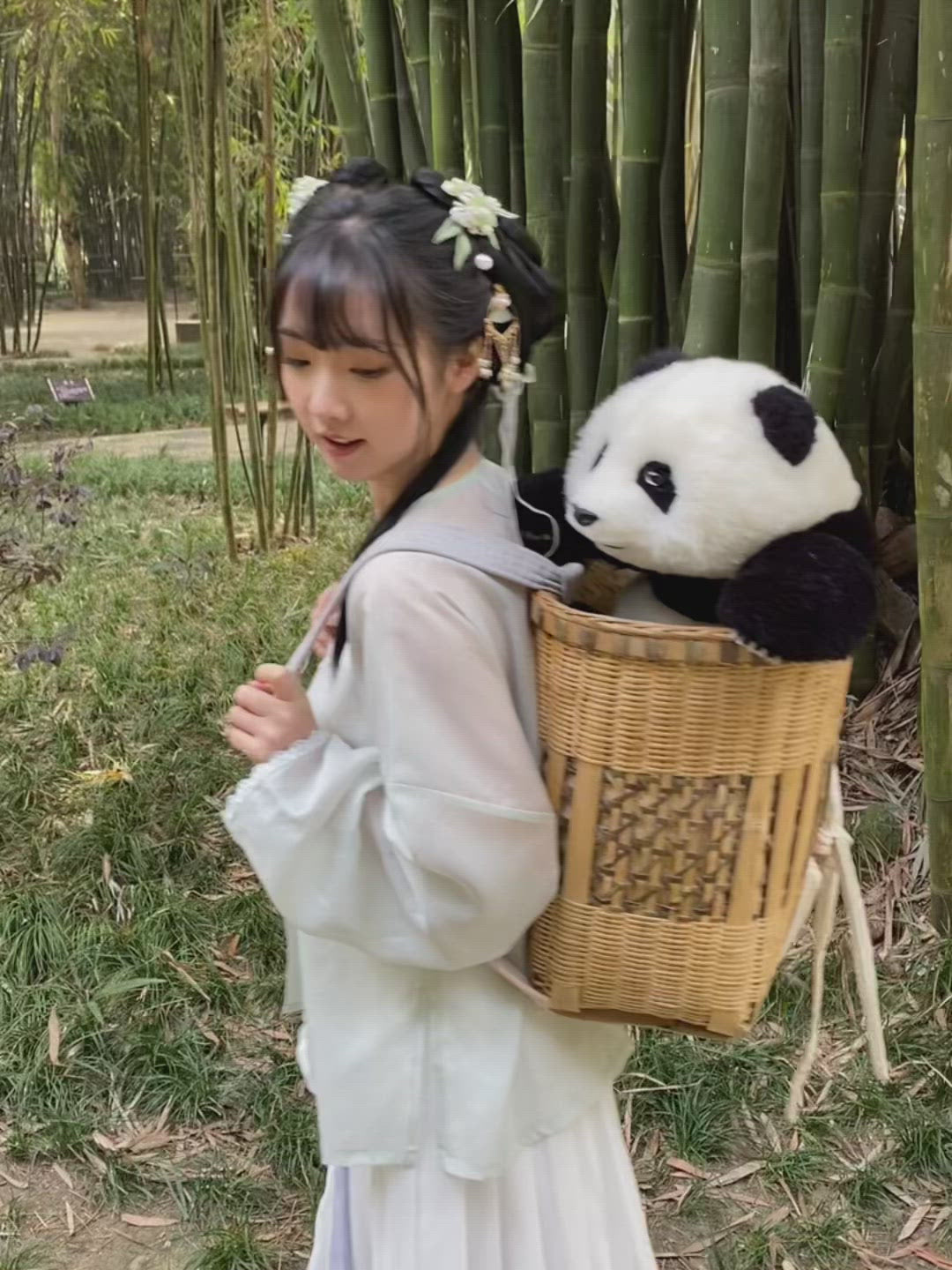 Lifelike Stuffed Animals Panda,Plush Panda Doll.Panda Fans Can't Miss It!