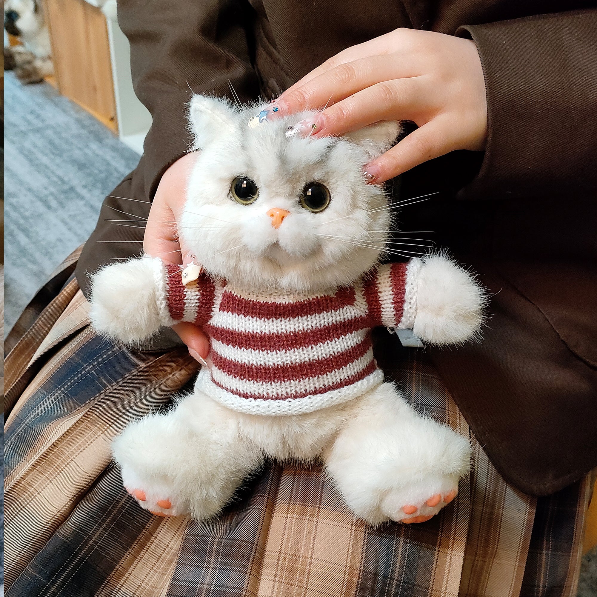 Ben Jr. Chongker Mini British Shorthair Cat Doll Handmade Realistic Cute Plushies - Chongker